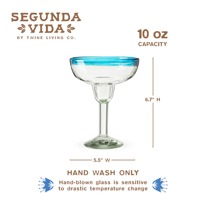 Segunda Vida Primavera Margarita Glasses