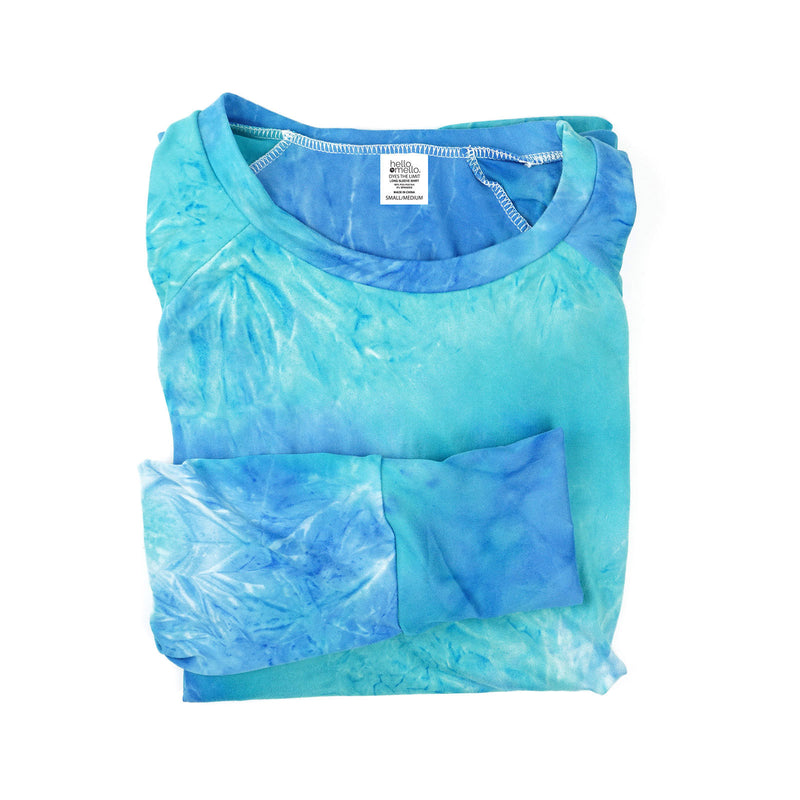 Hello Mello Dyes The Limit Lounge Top - Light Blue