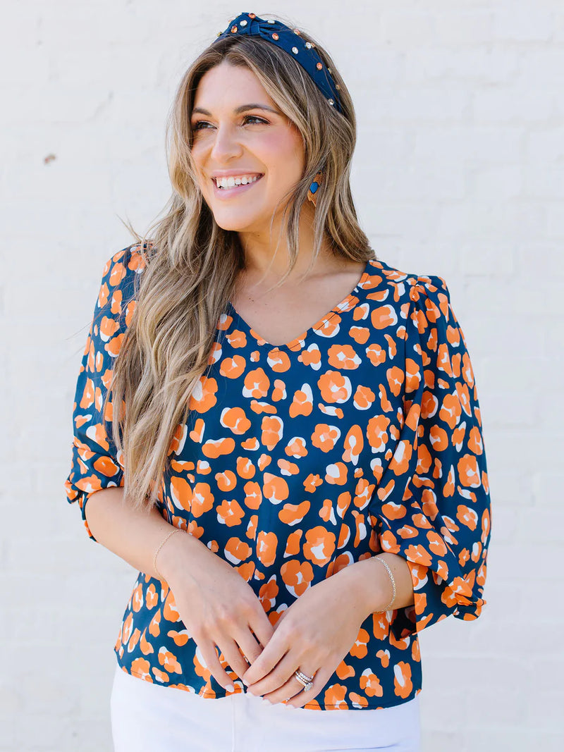 FINAL SALE Michelle McDowell - Aspen Walk this Way Top - Navy