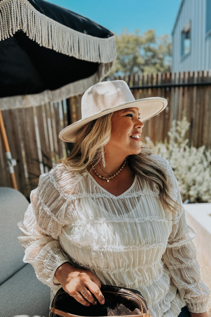 Amelia Lace Top - Sizes XS - 3XL Curvy