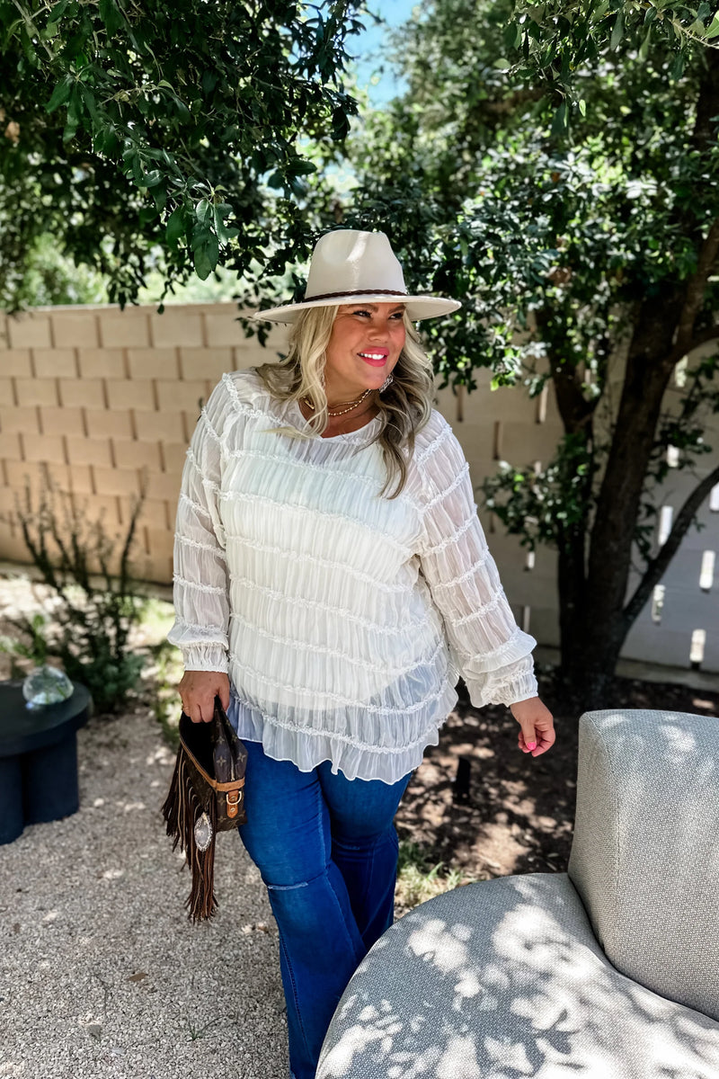 Amelia Lace Top - Sizes XS - 3XL Curvy