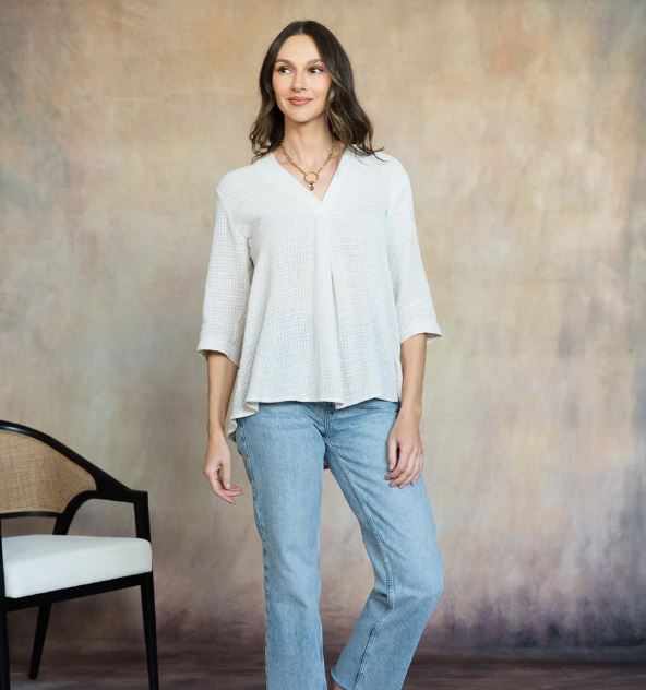 FINAL SALE Karissa Cotton Tunic - Light Buff