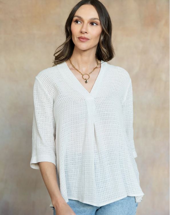 FINAL SALE Karissa Cotton Tunic - Light Buff