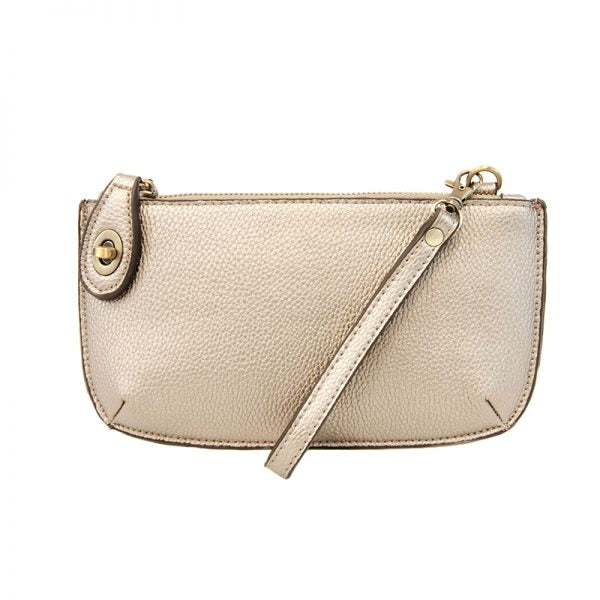 Joy Susan Mini Crossbody Wristlet Clutch - Metallic Pearl