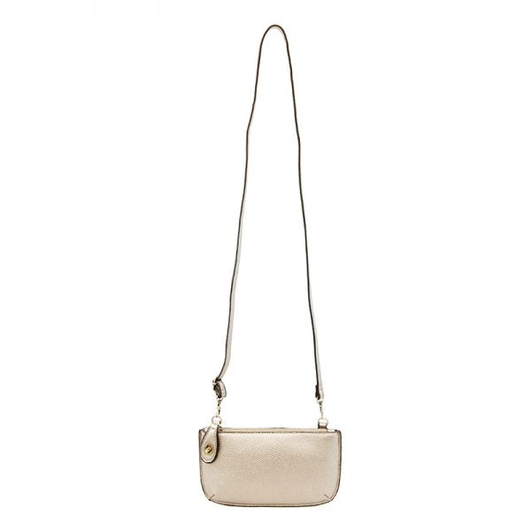 Joy Susan Mini Crossbody Wristlet Clutch - Metallic Pearl