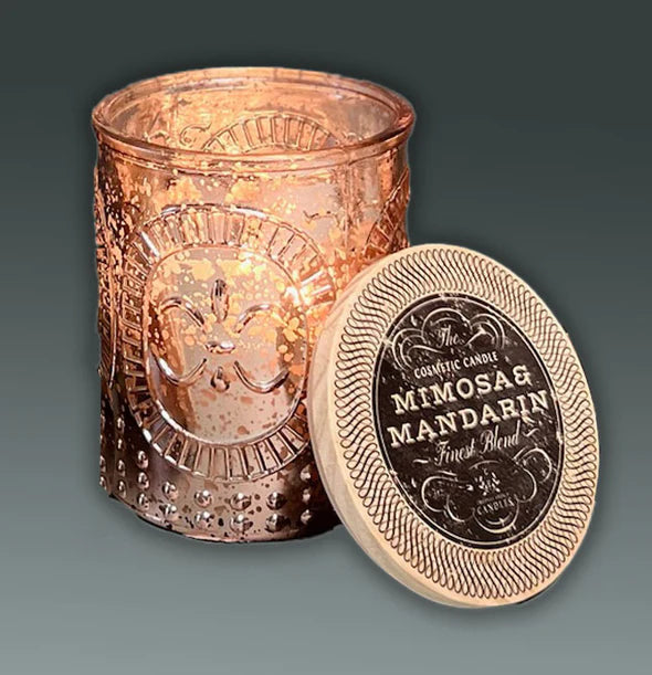 Creative Energy Candles - Lotion Candle - Mimosa & Mandarin - Rose Gold - 2 Sizes