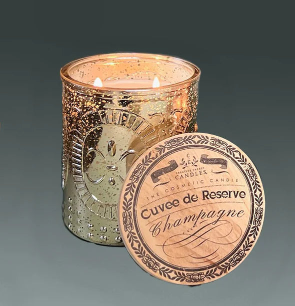 Creative Energy Candles - Lotion Candle - Small Champagne Reserve - Gold - 2 Sizes