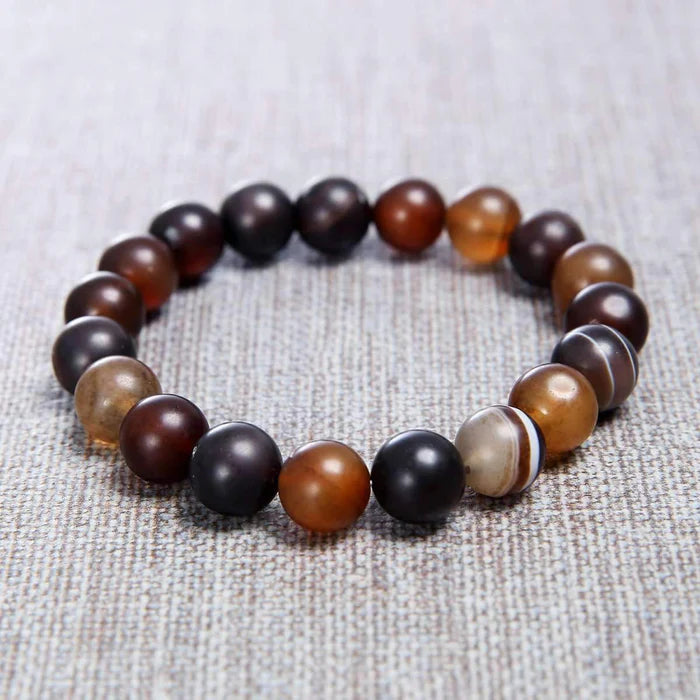 Lava and Stone Bracelet - Aiden