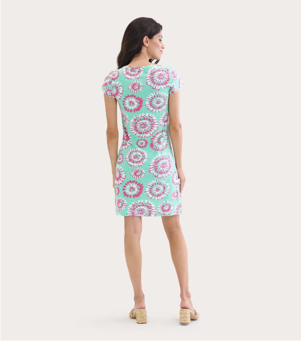 FINAL SALE Capelton Road Crew Neck Tee Dress - Mandala