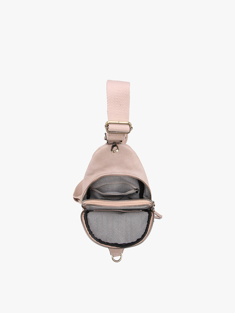 Nikki Dual Compartment Sling Pack Bag - Assorted Colors