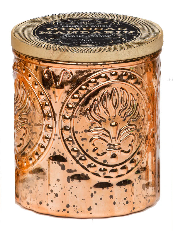 Creative Energy Candles - Lotion Candle - Mimosa & Mandarin - Rose Gold - 2 Sizes