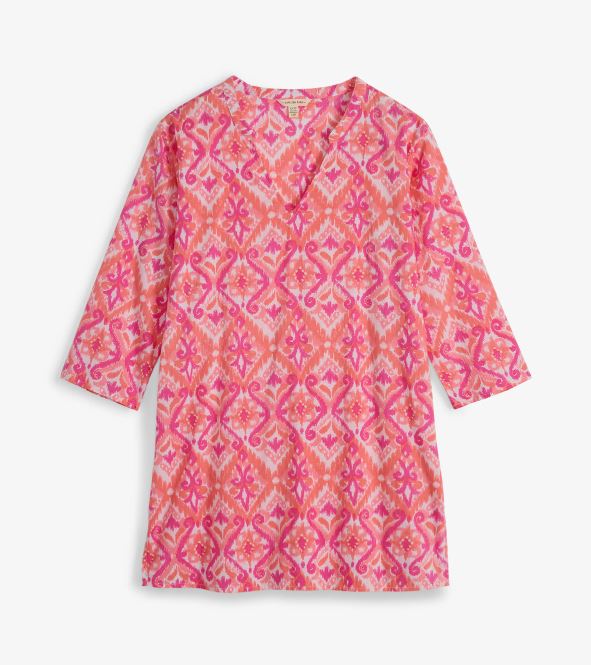 FINAL SALE Capelton Road Delray Beach Tunic - Sunset Ikat
