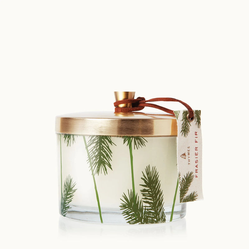 Thymes Frasier Fir Poured Candle, Pine Needle 3-Wick 11.5oz 340g