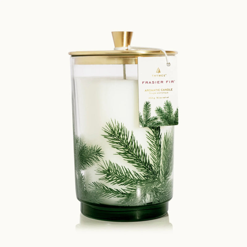 Thymes 	Frasier Fir Heritage Large Pine Needle Luminary 16oz