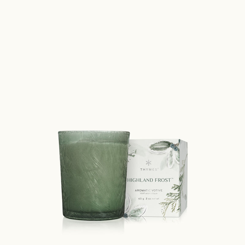 Thymes Highland Frost Boxed Votive Candle