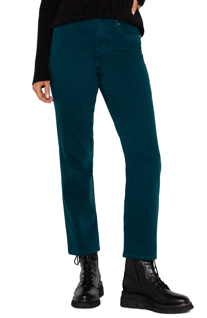 FINAL SALE LIVERPOOL LIV HIGH RISE NON-SKINNY SKINY - DARK FOREST