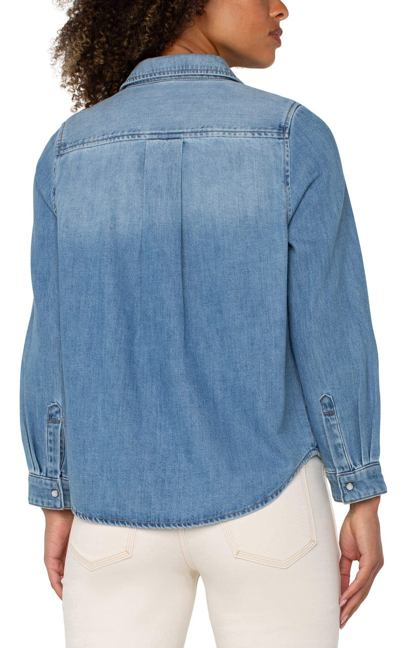 Liverpool Button Down Shirt With Pockets - Laguna Nigel