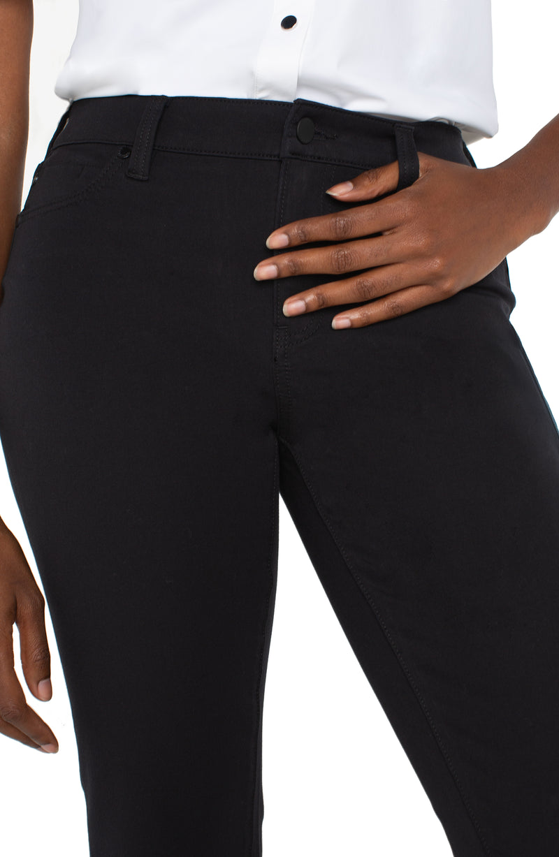 Liverpool Hannah Cropped Flare - Black