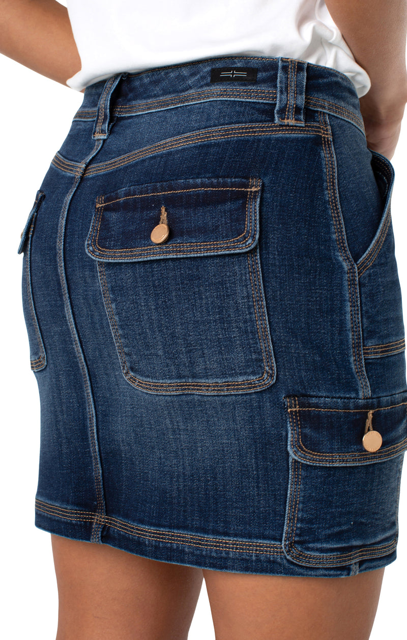 Liverpool Triple Needle Cargo Skirt - Nina