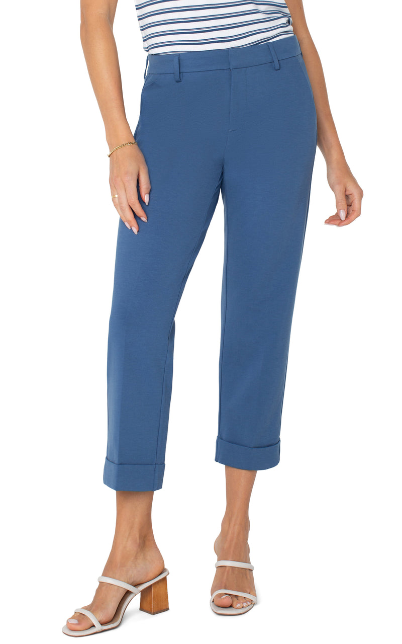 Liverpool Kelsey Crop Trouser - French Blue