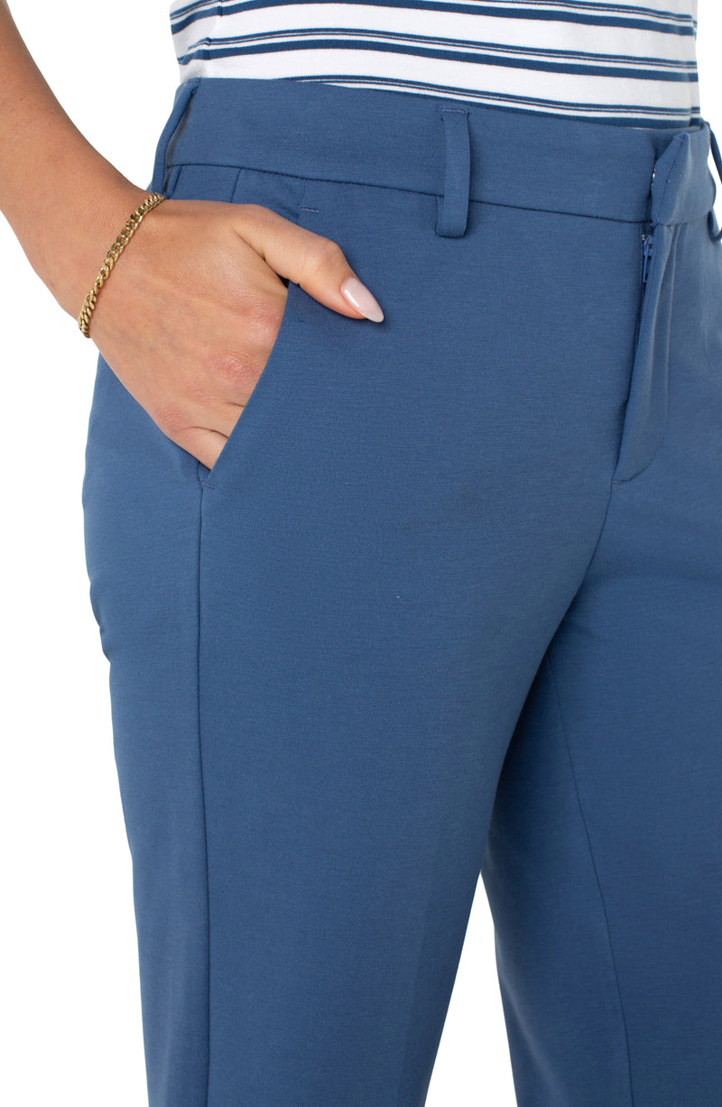 Liverpool Kelsey Crop Trouser - French Blue