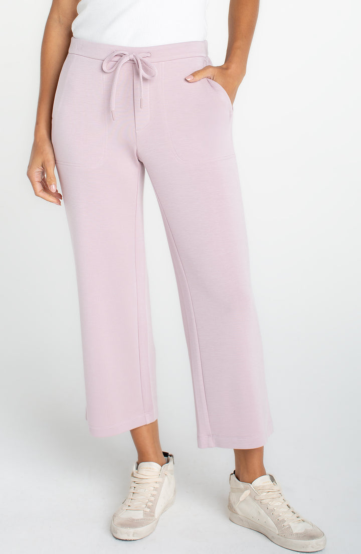 Liverpool Pull-on Wide Leg Crop Trouser Cloud 9 - Lilac