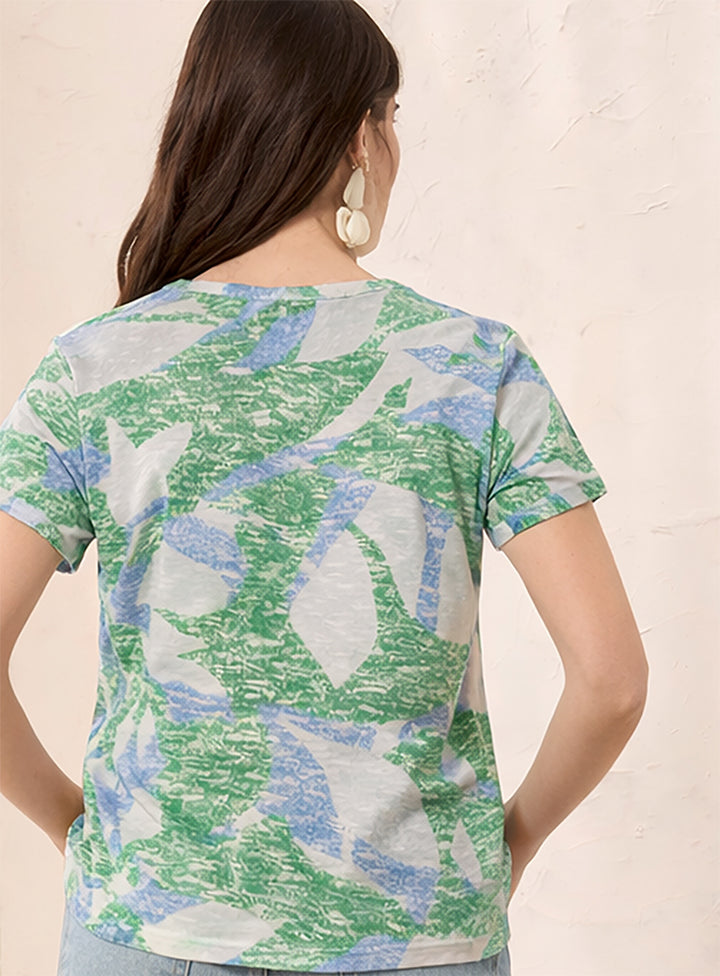 Tribal Cap Sleeve Wear Two Ways Top Water