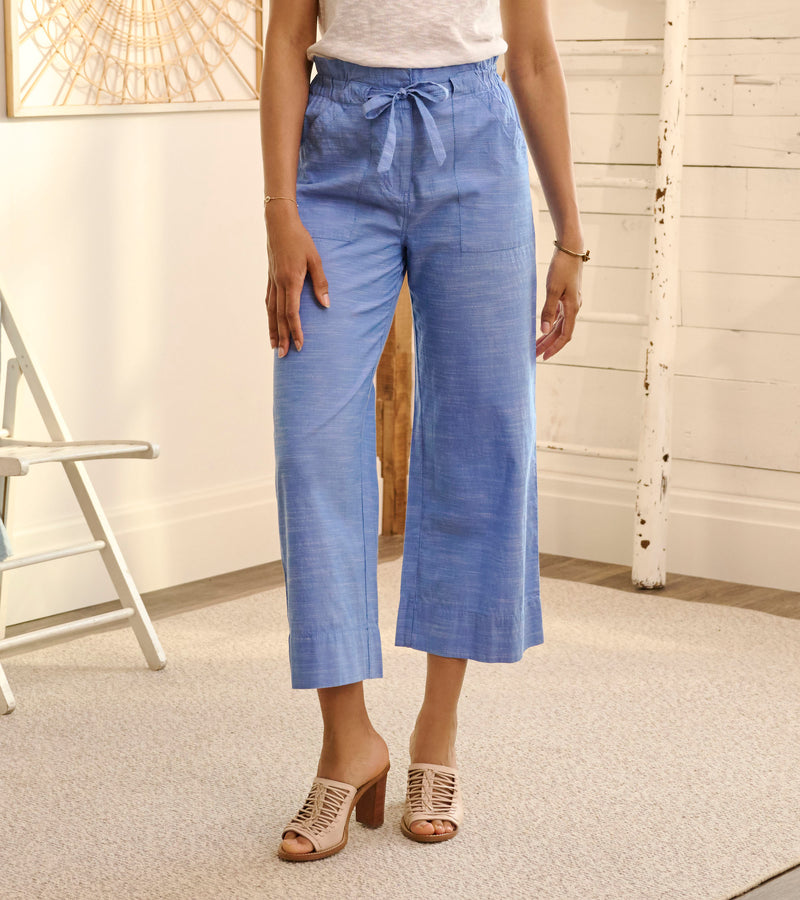 Hatley Tie Front Pants Chambray