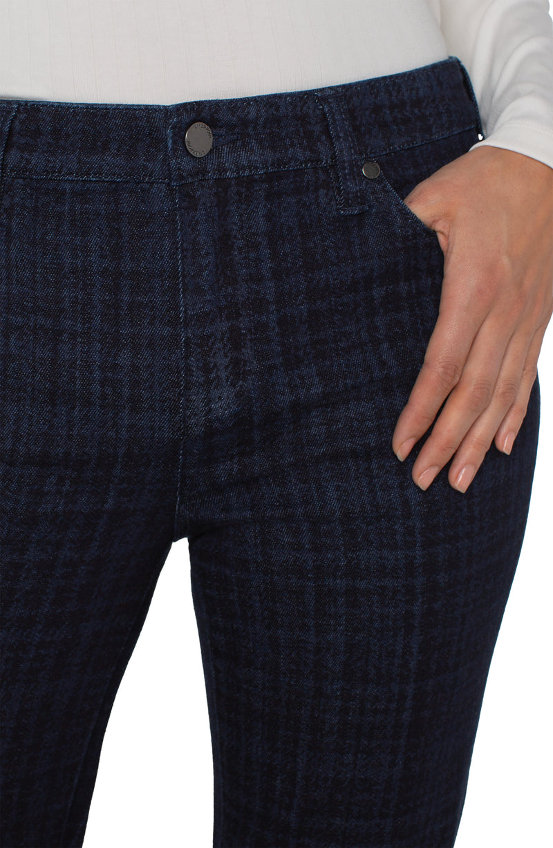 Liverpool Hannah Flare - Indigo Plaid