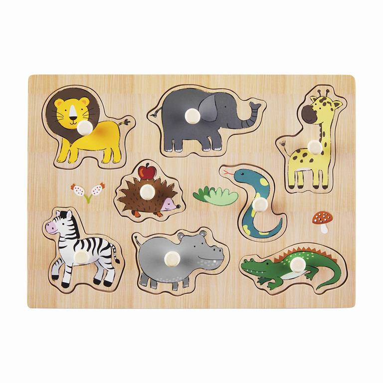 FINAL SALE Mud Pie Wood Knob Puzzle - 2 Styles