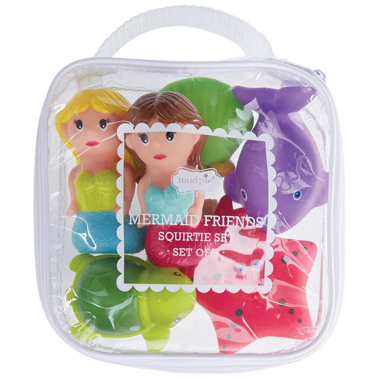 Mud Pie Mermaid Rubber Bath Toys Set