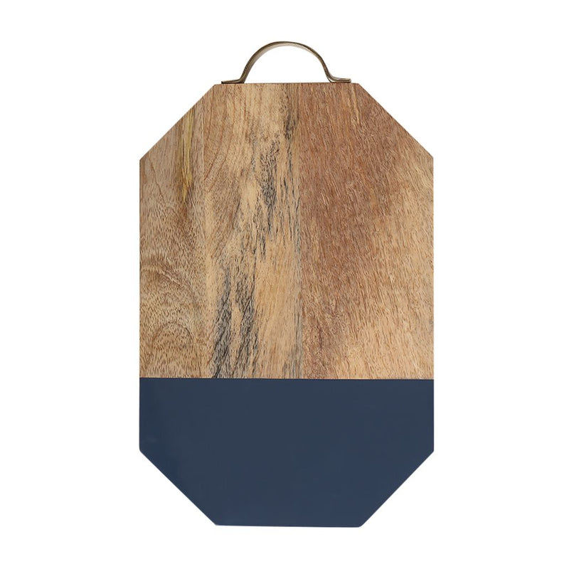 FINAL SALE Acacia Wood & Iron Serving Board