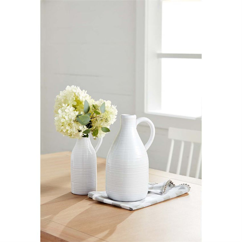 FINAL SALE Mud Pie Milk Jug Vase - 2 Sizes
