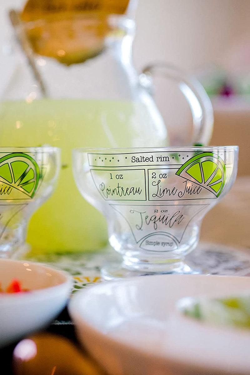 Mud Pie Stemless Margarita Glass