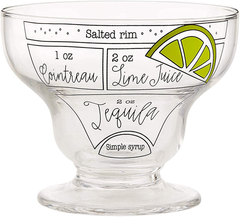 Mud Pie Stemless Margarita Glass
