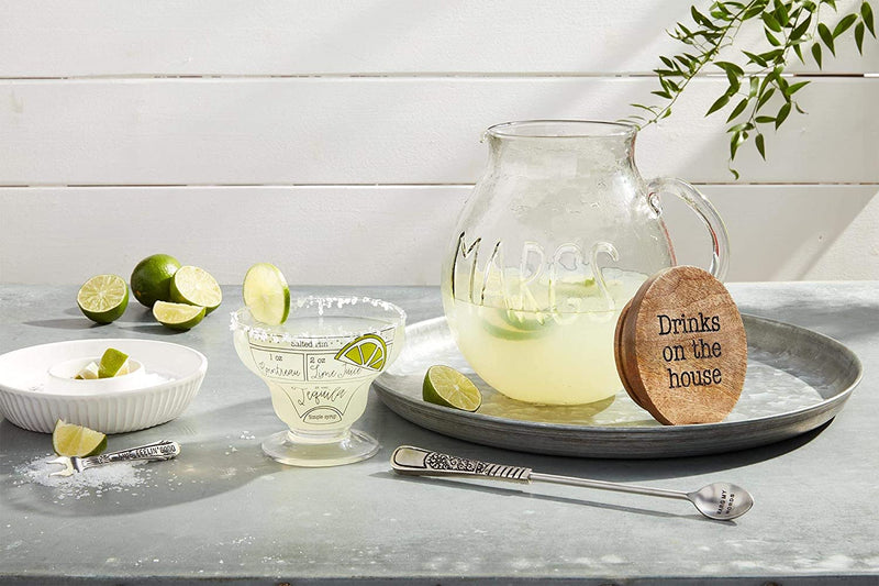 Mud Pie Stemless Margarita Glass
