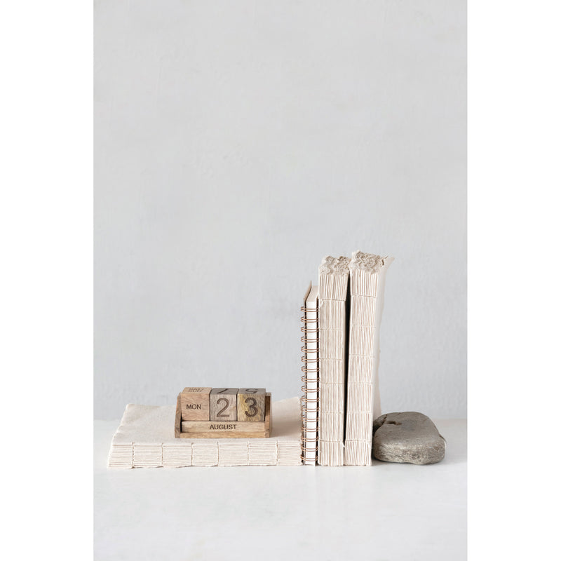 FINAL SALE Mango Wood Perpetual Calendar