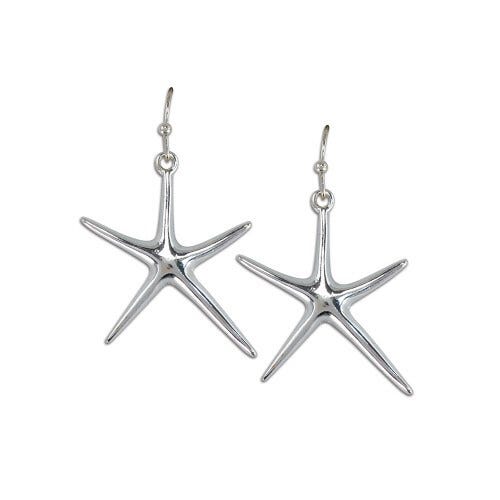 Periwinkle Earrings - Silver Starfish