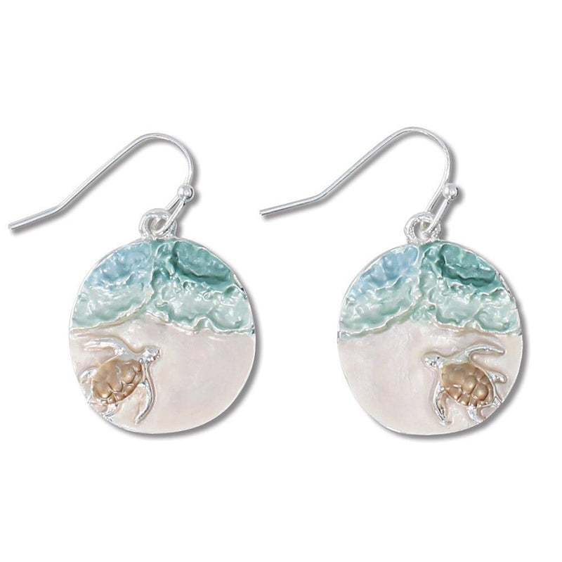 Periwinkle Earrings - Turtle to Ocean Surf