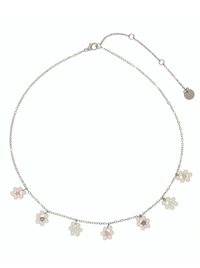 Pura Vida Bitty Pearl Flower Choker
