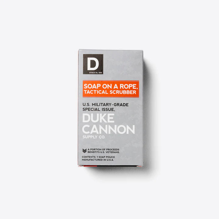 Duke Cannon Soap on a Rope, Tactical Scrubber Pouch