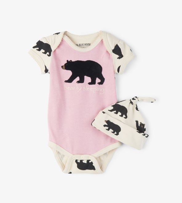 FINAL SALE Bearly Sleeping Baby Bodysuit & Hat