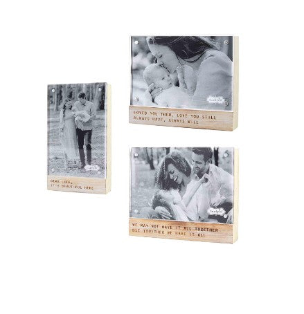 FINAL SALE Mud Pie Beautiful Life Acrylic Frame-3 styles