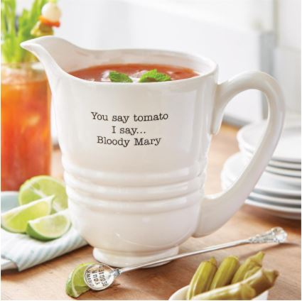 Mud Pie Bloody Mary Pitcher Set