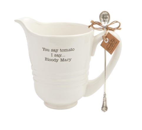 Mud Pie Bloody Mary Pitcher Set