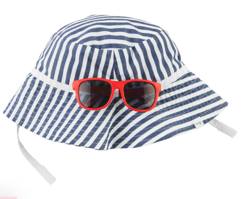FINAL SALE Mud Pie Toddler  Sun Hat and Sunglasses Set - 2 Styles
