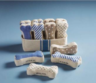 FINAL SALE Mud Pie Bone Shape Dog Toy