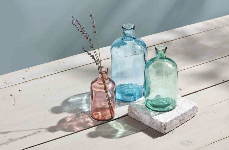 FINAL SALE Mud Pie Spring Bottleneck Vases - 3 Sizes