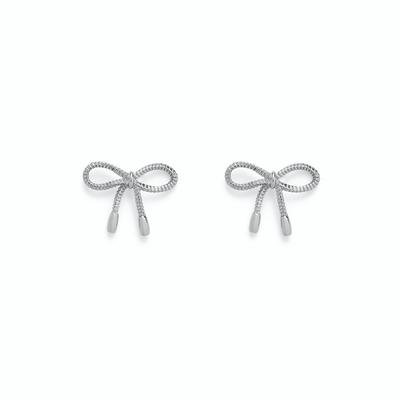 Pura Vida Silver Bow Earrings