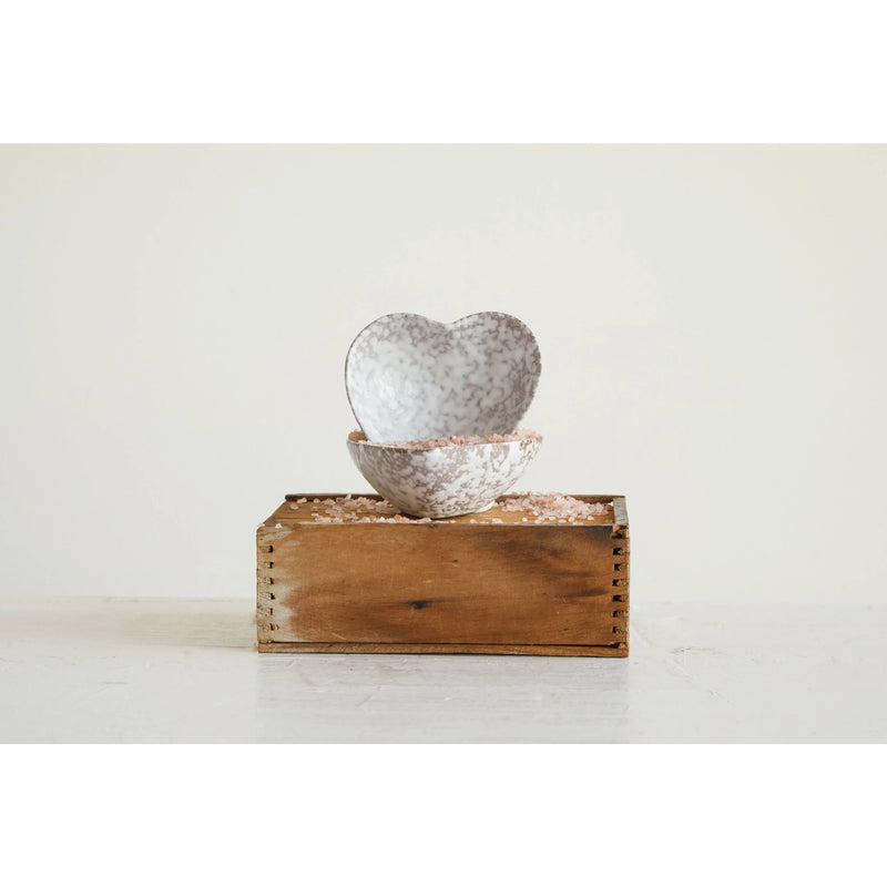 Stoneware Heart Bowl